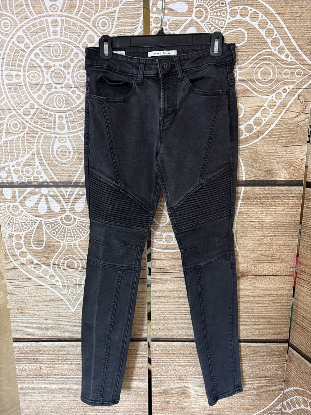 PacSun Black Skinny Moto Jeans